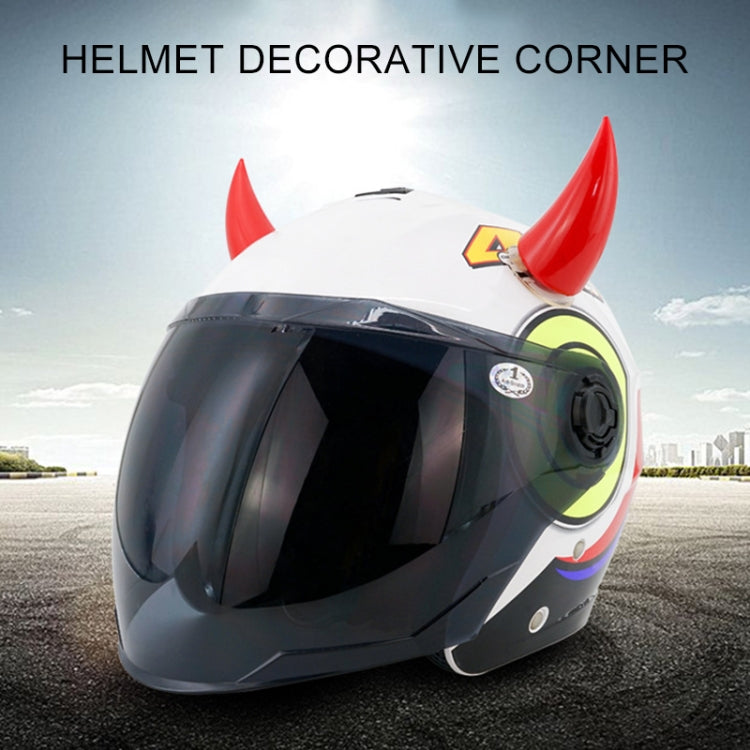 2 PCS Motorcycle Helmet Devil Decoration Motorbike Helmet Suction Cups Horns Decoration Headwear Sucker(Fluorescent Green) - Ornamental Parts by PMC TechLife | Online Shopping South Africa | PMC TechLife | Buy Now Pay Later Mobicred