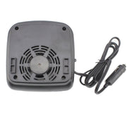DC 12V Car Auto Vehicle Electronic Heater Fan(Black)