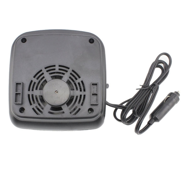 DC 12V Car Auto Vehicle Electronic Heater Fan(Black)