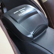 DC 12V Car Auto Vehicle Electronic Heater Fan(Black)