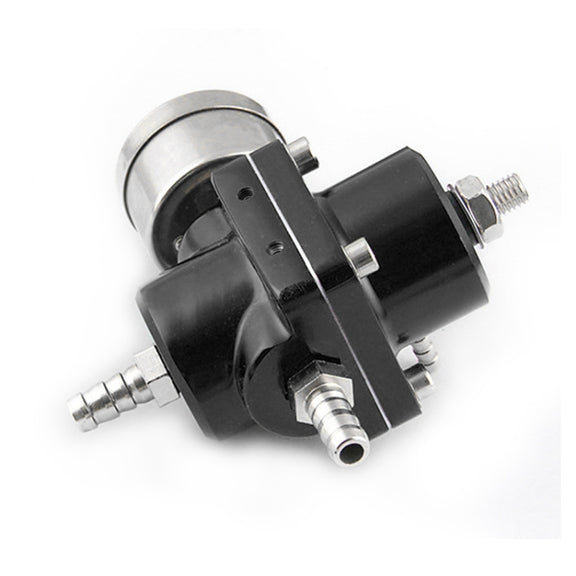 0-140PSI Universal Car Fuel Pressure Regulator with Gauge Adjustable Oil Pressure Regulator