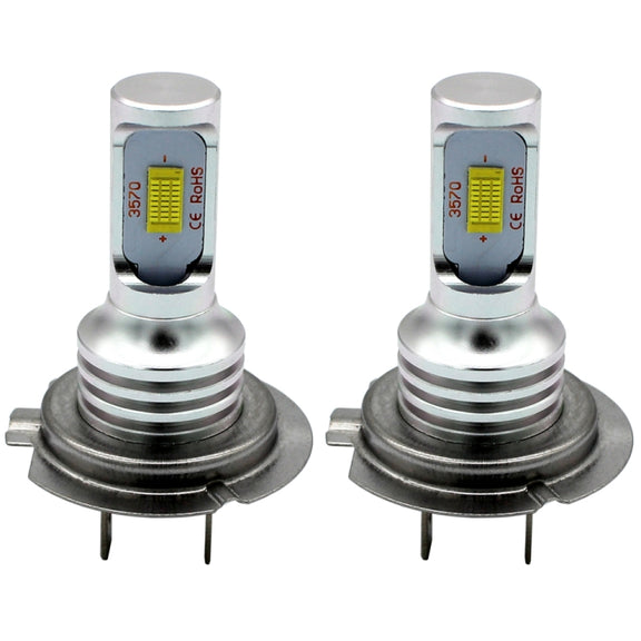 2 PCS H7 72W 1000LM 6000-6500K Super Bright White Light Car Fog LED Bulbs, DC 12-24V