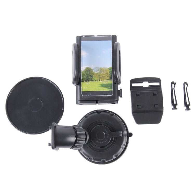 SHUNWEI SD-1121G Car Phone Multi-functional Mount Holder, Windshield / Dashboard Universal Car Mobile Phone Cradle, For iPhone, Galaxy, Huawei, Xiaomi, Sony, LG, HTC, Google and other iOS / Android Smartphones - free shipping - PMC TechLife - Order now!