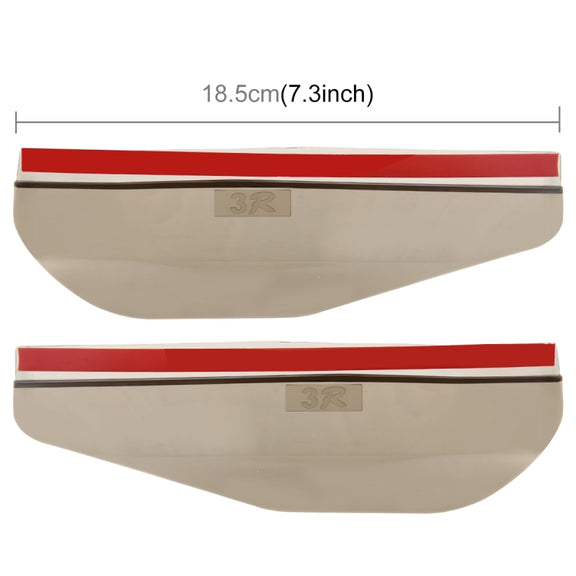 1 Pair Car Rearview Mirror Rain Blades Car Back Mirror Eyebrow Rain Cover Car Rearview Mirror Eyebrow Covers Flexible Protection Rainproof Decoration Accessories(Brown)