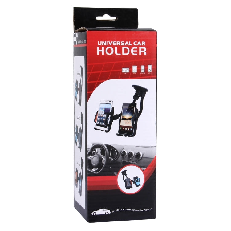 Suction Cup Couple Car Mount Holder Stand Suction Bracket with Adjustable Goose Neck for GPS & PDA & MP4, For iPhone, Samsung, Huawei, Xiaomi, HTC and Other Smartphones(Red) - Car Holders by PMC TechLife | Online Shopping South Africa | PMC TechLife