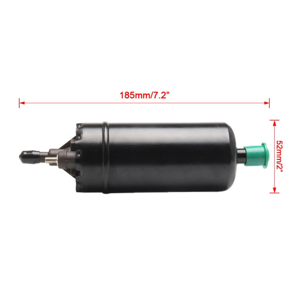 Car 140L/H High Flow In-Line Injection Fuel Pump External Electric Fuel Pump Flow 0580464038 for Mercedes-Benz / Renault / Peugeot / Opel / BMW / Citroen(Black)