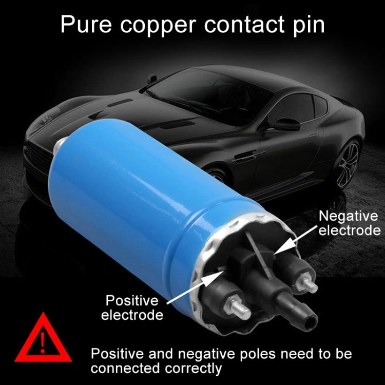 Car 140L/H High Flow In-Line Injection Fuel Pump External Electric Fuel Pump Flow 0580464038 for Mercedes-Benz / Renault / Peugeot / Opel / BMW / Citroen(Black)