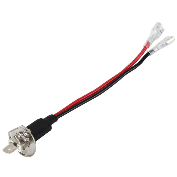 2 PCS Universal H1 Conversion Bulb Harness Wire Plugs Power Wire Adapter Connectors