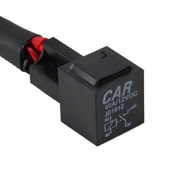 DC 12V 40A 9006 Bulb Strengthen Line Group HID Xenon Controller Cable Relay Wiring