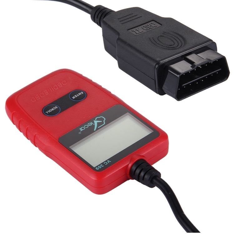 Viecar CV309 OBDII EOBD Car Diagnostic Tool Code Scanner Fault Reader(Red) - free shipping - PMC Jewellery - Order now!