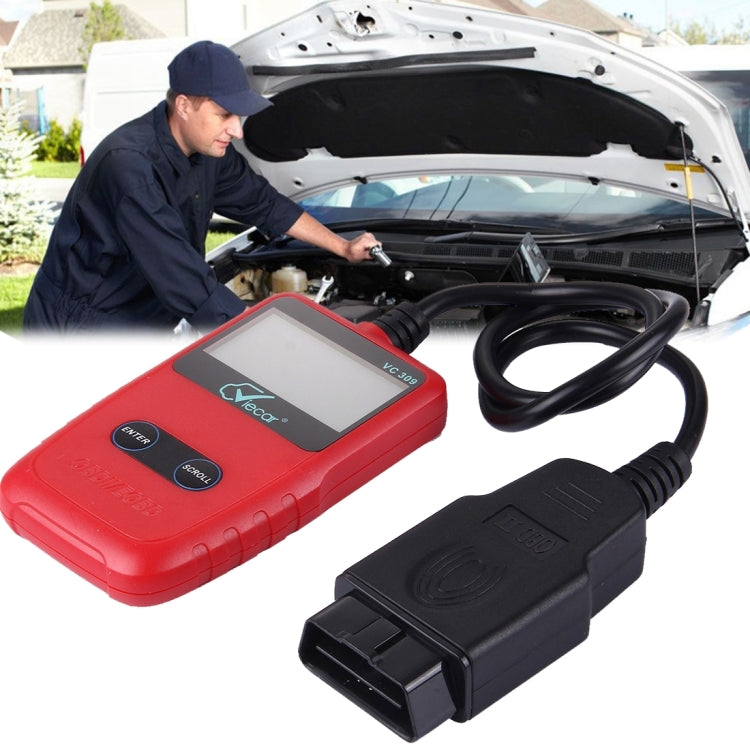 Viecar CV309 OBDII EOBD Car Diagnostic Tool Code Scanner Fault Reader(Red) - free shipping - PMC Jewellery - Order now!