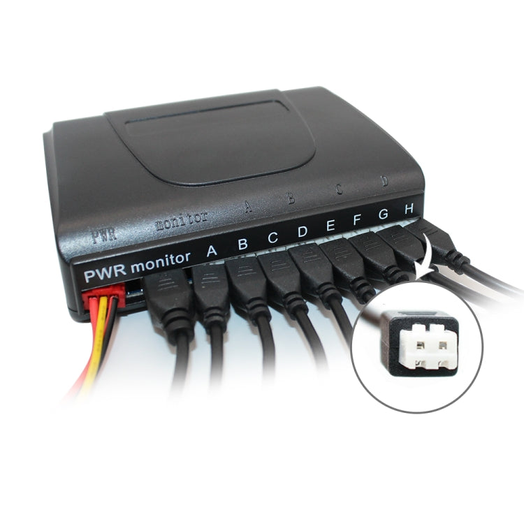 PZ-300-8 Car Parking Reversing Buzzer LED Monitor Parking Alarm Assistance System with 4*7m Front Sensors and 4*2.5m Rear Sensors - free shipping - PMC TechLife - Order now!
