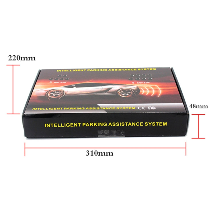 PZ-300-8 Car Parking Reversing Buzzer LED Monitor Parking Alarm Assistance System with 4*7m Front Sensors and 4*2.5m Rear Sensors - free shipping - PMC TechLife - Order now!