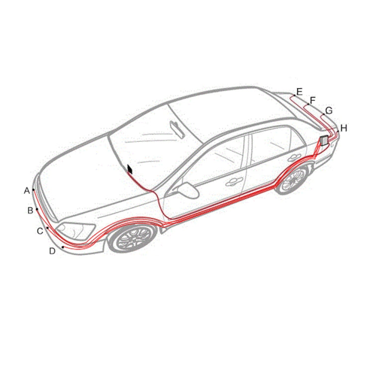 PZ-300-8 Car Parking Reversing Buzzer LED Monitor Parking Alarm Assistance System with 4*7m Front Sensors and 4*2.5m Rear Sensors - free shipping - PMC TechLife - Order now!