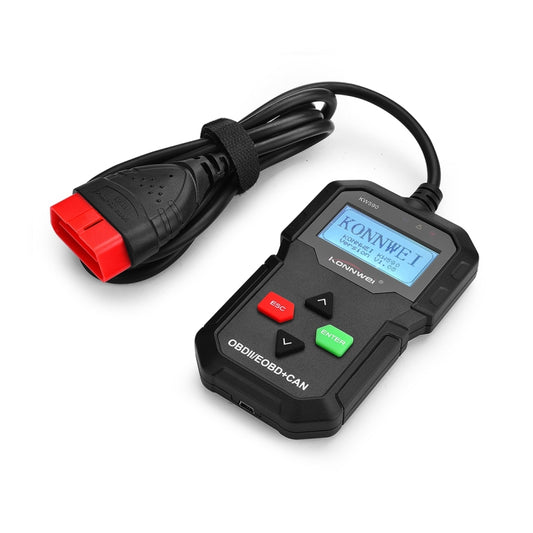 KONNWEI KW590 Mini OBDII Car Auto Diagnostic Scan Tools Auto Scan Adapter Scan Tool (Can Only Detect 12V Gasoline Car)(Black) - free shipping - PMC Jewellery - Order now!