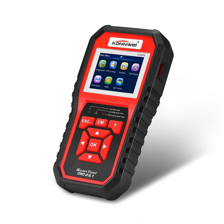 KONNWEI KW850 OBDII / CAN Car Auto Diagnostic Scan Tools  Auto Scan Adapter Scan Tool  Supports 8 Languages and 6 Protocols (Can Also Detect Battery and Voltage, Only Detect 12V Gasoline Car) - free shipping - PMC TechLife - Order now!