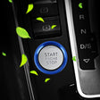 Car Engine Start Key Push Button Ring Trim Aluminum Alloy Sticker Decoration for Audi(Blue) - free shipping - PMC TechLife - Order now!