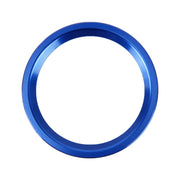 Car Engine Start Key Push Button Ring Trim Aluminum Alloy Sticker Decoration for Audi(Blue)