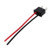 1 Pair H7 Bulb Holder Base Male Socket with Wire