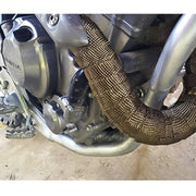 10m Titanium Gold Exhaust Wrap Auto Motor Exhaust Heat Shield Wrap Heat Resistant Wrap