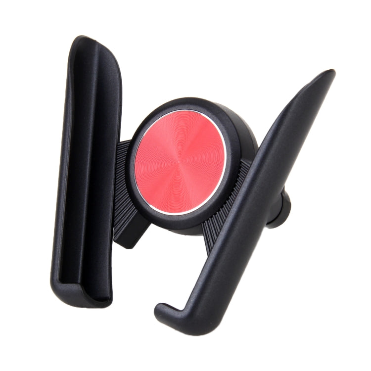 Universal Car Air Vent Mount Phone Holder Stand, Clip Width: 6-8.5cm, For iPhone, Galaxy, Sony, Lenovo, HTC, Huawei and other Smartphones (Red)