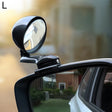 3R-094 Auxiliary Rear View Mirror Car Adjustable Blind Spot Mirror Wide Angle Auxiliary Rear View Side Mirror for Left Mirror(Black) - Convex Mirror & Accessories by 3R | Online Shopping South Africa | PMC TechLife | Buy Now Pay Later Mobicred