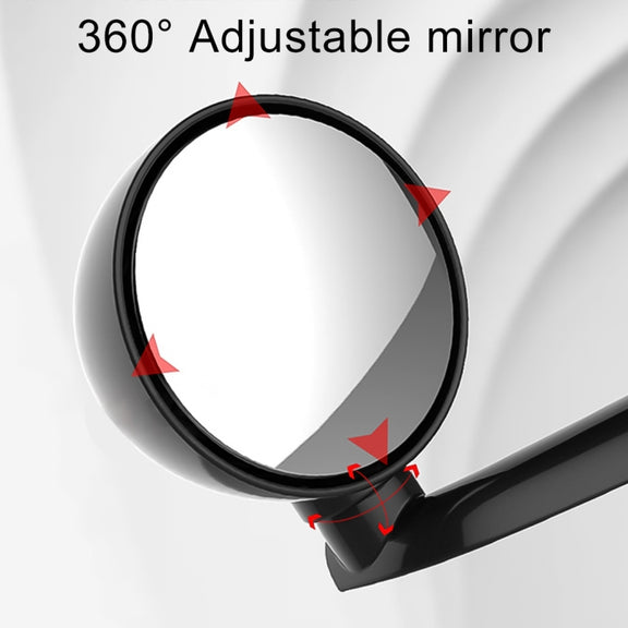 3R-094 Auxiliary Rear View Mirror Car Adjustable Blind Spot Mirror Wide Angle Auxiliary Rear View Side Mirror for Left Mirror(Black)