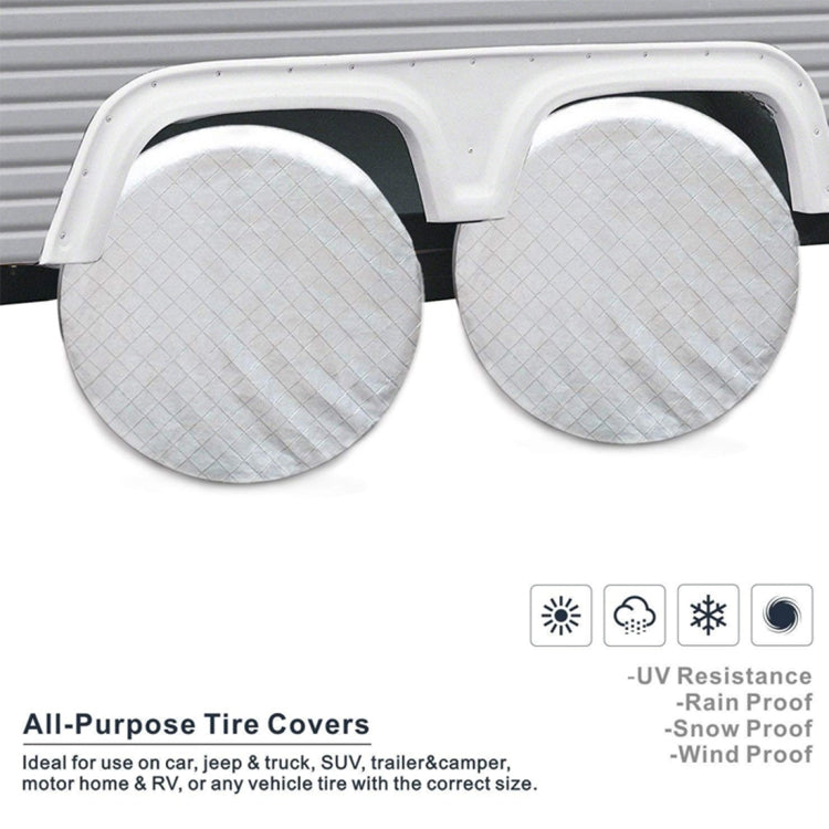 4 PCS Car Auto Wheel Tire Covers, Suitable for The Tire up to 29 inch - free shipping - PMC Jewellery - Order now!