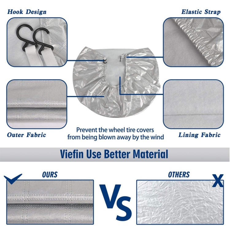 4 PCS Car Auto Wheel Tire Covers, Suitable for The Tire up to 29 inch - free shipping - PMC Jewellery - Order now!