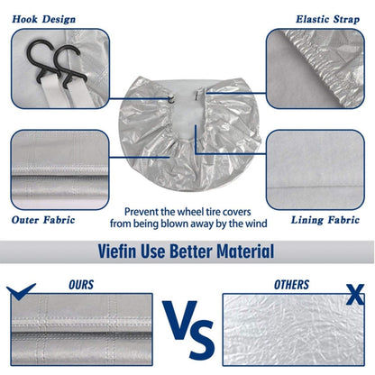 4 PCS Car Auto Wheel Tire Covers, Suitable for The Tire up to 29 inch - free shipping - PMC Jewellery - Order now!