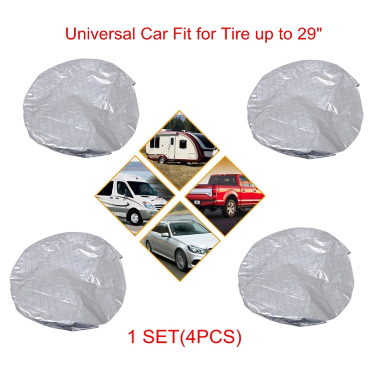 4 PCS Car Auto Wheel Tire Covers, Suitable for The Tire up to 29 inch - free shipping - PMC Jewellery - Order now!