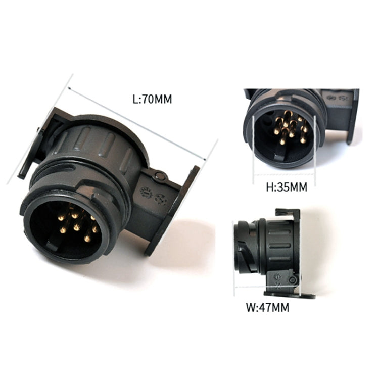 12V 13Pin to 7Pin Car Plug Socket Wiring Connector Adapter Car Plug Socket for Trailer / Truck / Bus, European Car - free shipping - PMC TechLife - Order now!