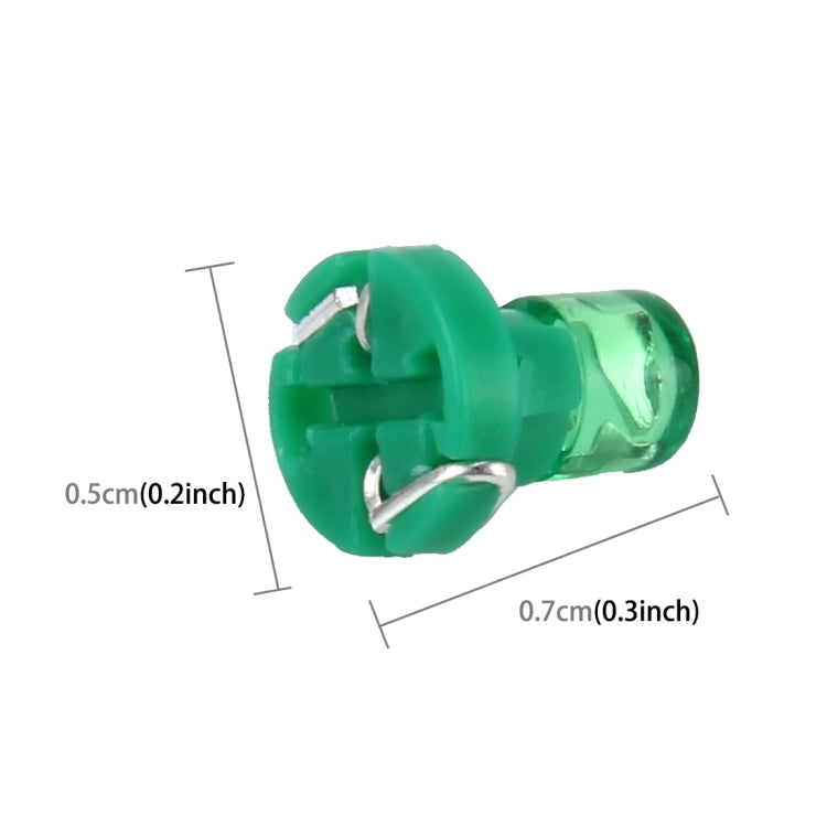 10PCS 2W T3 Wedge Instrument Panel LED Light Dashboard Gauge Cluster Indicator Lamp Bulb(Green Light) - free shipping - PMC Jewellery - Order now!