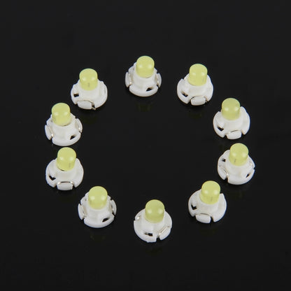 10 PCS 2W T4.2 Wedge Instrument Panel LED Light Dashboard Indicator Lamp Bulb(White Light) - free shipping - PMC Jewellery - Order now!