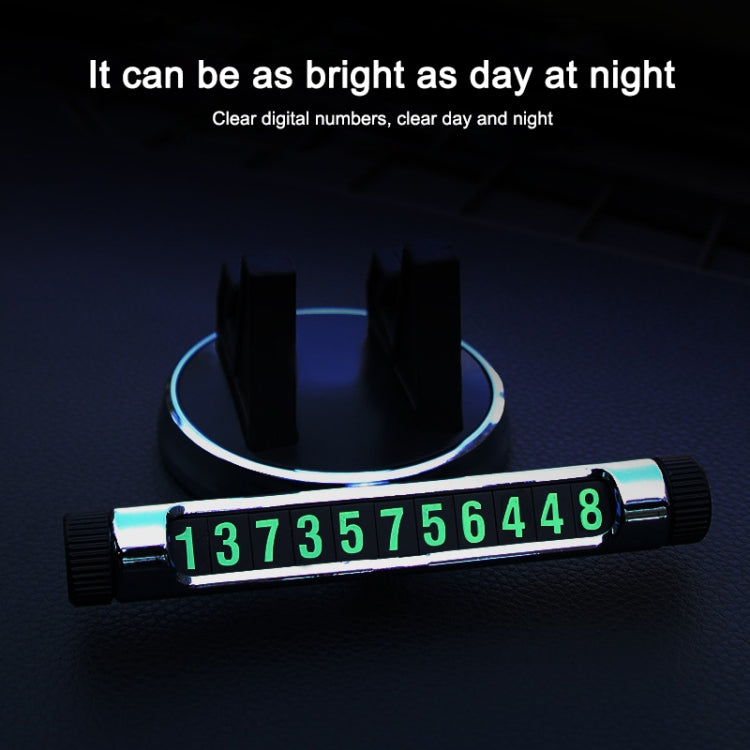 Multi-function Car Instrument Panel Mobile Phone Holder Temporary Parking Card(Gold) - Car Holders by PMC TechLife | Online Shopping South Africa | PMC TechLife