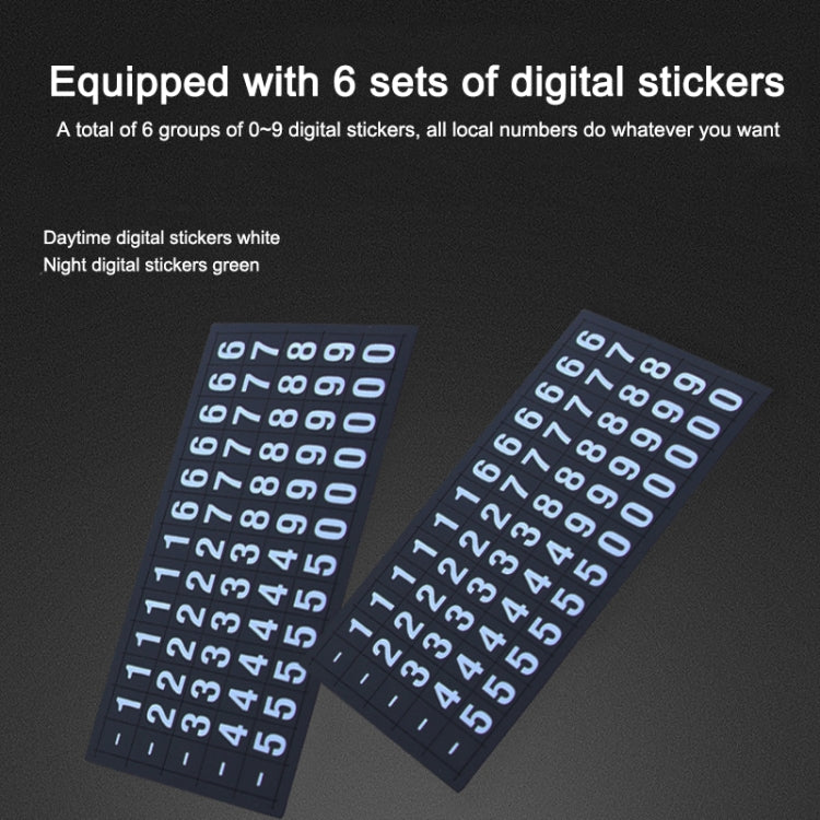 Multi-function Car Instrument Panel Mobile Phone Holder Temporary Parking Card(Gold) - Car Holders by PMC TechLife | Online Shopping South Africa | PMC TechLife