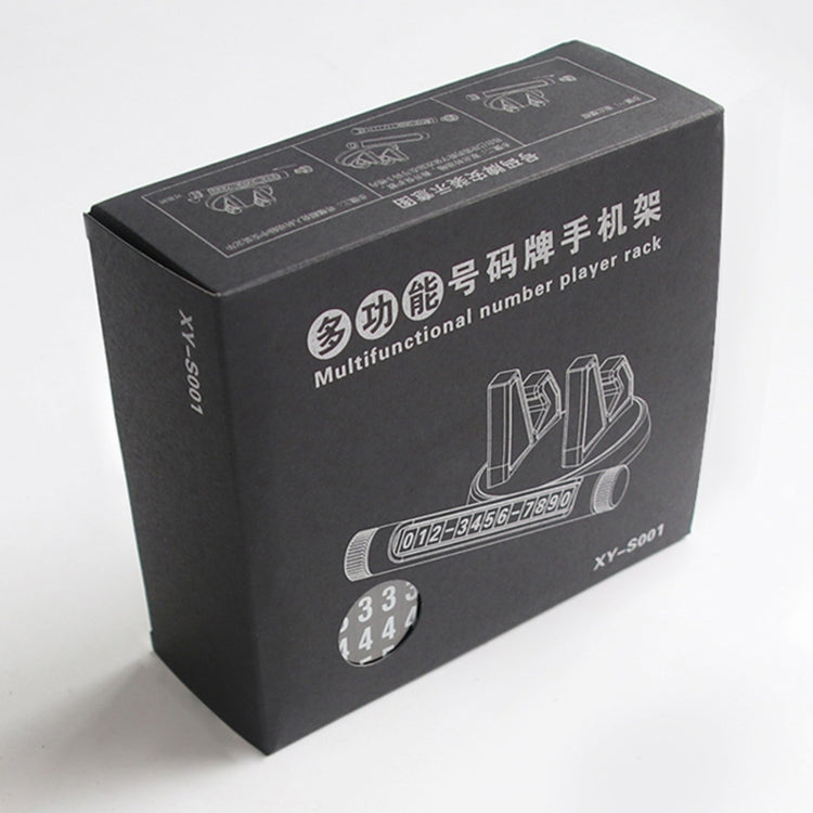 Multi-function Car Instrument Panel Mobile Phone Holder Temporary Parking Card(Gold) - Car Holders by PMC TechLife | Online Shopping South Africa | PMC TechLife