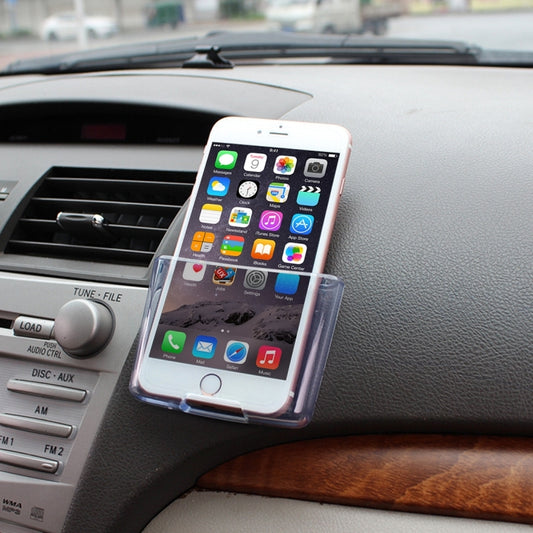 SHUNWEI Car Storage Bag Car Storage Box Bonded Phone Holder Transparent Mobile Phone Box - Stowing Tidying by SHUNWEI | Online Shopping South Africa | PMC Jewellery | Buy Now Pay Later Mobicred