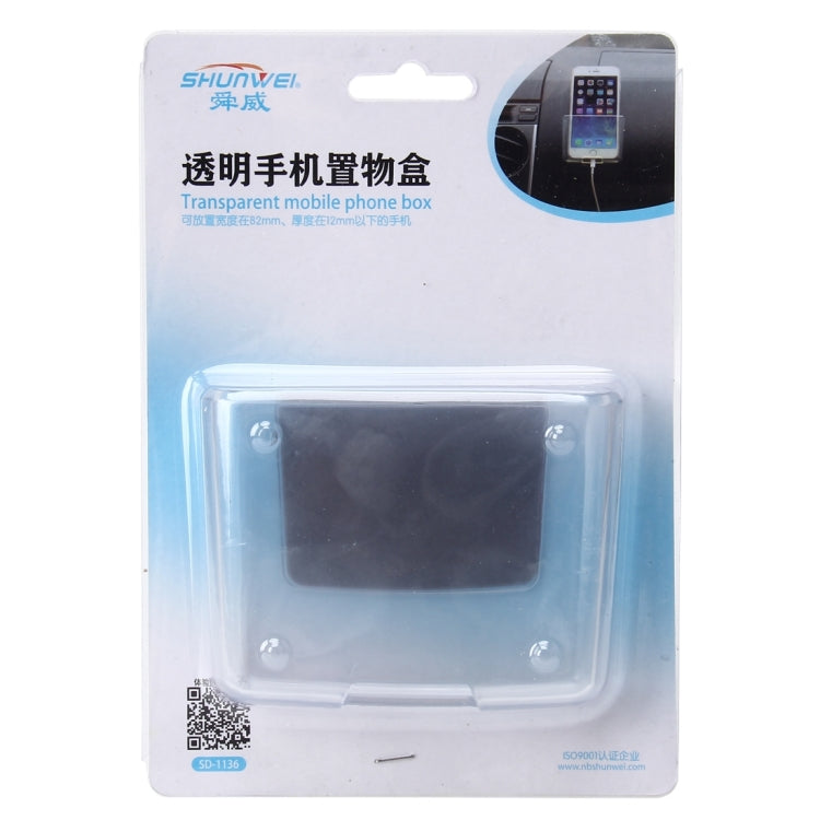 SHUNWEI Car Storage Bag Car Storage Box Bonded Phone Holder Transparent Mobile Phone Box - Stowing Tidying by SHUNWEI | Online Shopping South Africa | PMC Jewellery | Buy Now Pay Later Mobicred