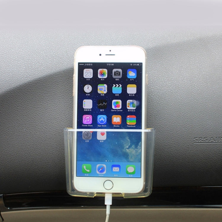 SHUNWEI Car Storage Bag Car Storage Box Bonded Phone Holder Transparent Mobile Phone Box - Stowing Tidying by SHUNWEI | Online Shopping South Africa | PMC Jewellery | Buy Now Pay Later Mobicred