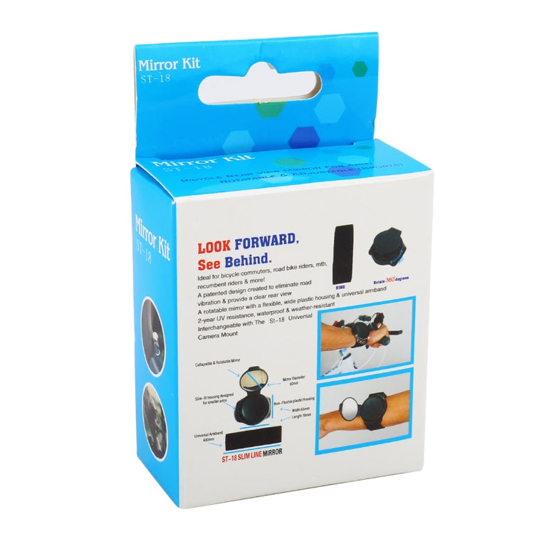 Bicycle 360 Degree Back Mirror Arm Wrist Strap Rear View Mirror - View Mirrors by PMC TechLife | Online Shopping South Africa | PMC TechLife