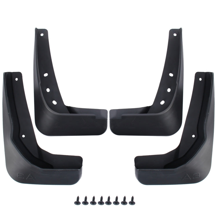 4 PCS Car Auto Semi-Rigid PVC Splash Flaps Mudguards Fender Guard for Audi A3 Sedan 2014