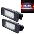 2 PCS License Plate Light with 24 SMD-3528 Lamps for Peugeot Citroen (White Light) - License Plate Lights by PMC TechLife | Online Shopping South Africa | PMC TechLife