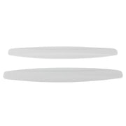 2 PCS Universal Car Body Carbon Fiber Bumper Guard Protector Sticker/Car Crash Bar Bumper Strips /Car Crash Strips/Anti-rub Strips/Anti-rub Bar(White)