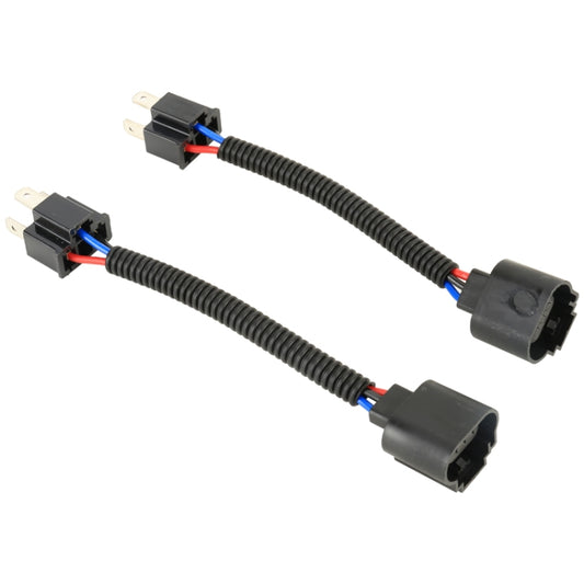 1 Pair H4 Male to H13 Female Bulb Holder Base Male Socket with Wire - Wires by PMC Jewellery | Online Shopping South Africa | PMC Jewellery | Buy Now Pay Later Mobicred