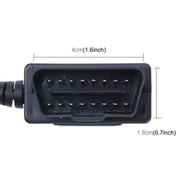 Car Auto 16Pin OBDII Charging Cable Mini 5 Pin USB Power Adapter with Switch Button for GPS Tablet E-dog Phone, Cable Length: 3.4m