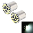 2 PCS 1156/BA15S 1W 50 LM 6000K Car AutoTurn Light with 19 SMD-4014 LED Lamps, DC 12V(White Light) - free shipping - PMC TechLife - Order now!