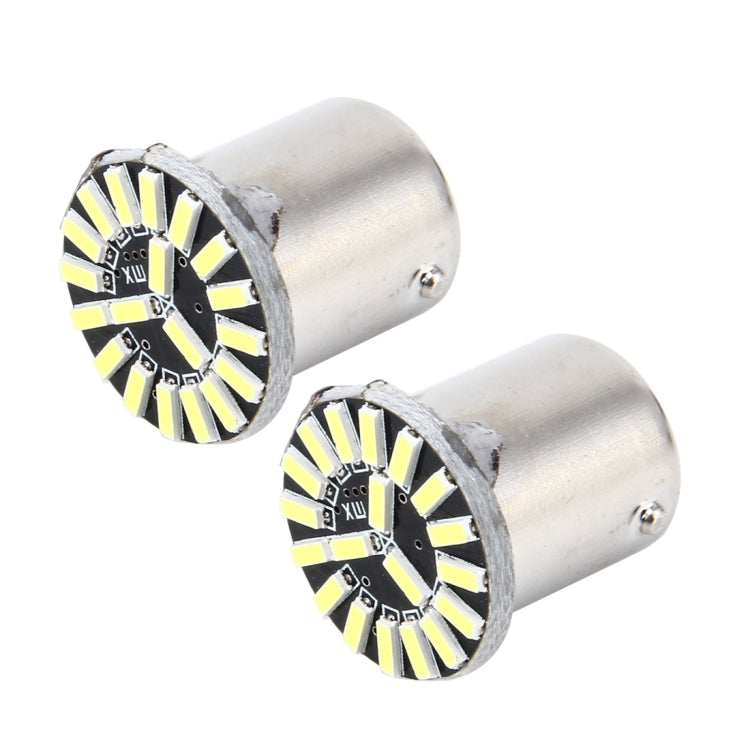 2 PCS 1156/BA15S 1W 50 LM 6000K Car AutoTurn Light with 19 SMD-4014 LED Lamps, DC 12V(White Light) - free shipping - PMC TechLife - Order now!