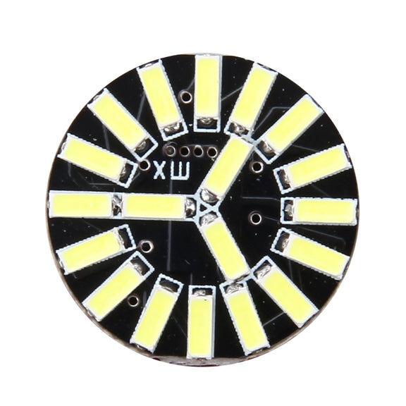 2 PCS 1156/BA15S 1W 50 LM 6000K Car AutoTurn Light with 19 SMD-4014 LED Lamps, DC 12V(White Light)