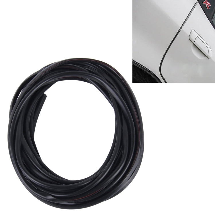 5m Car Decorative Strip PVC Chrome Decoration Strip Door Seal Window Seal(Black) - Decorative Strip by PMC TechLife | Online Shopping South Africa | PMC TechLife